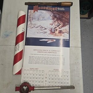 1997 Remington Bullet Knife Mini Trapper Calendar 30x20